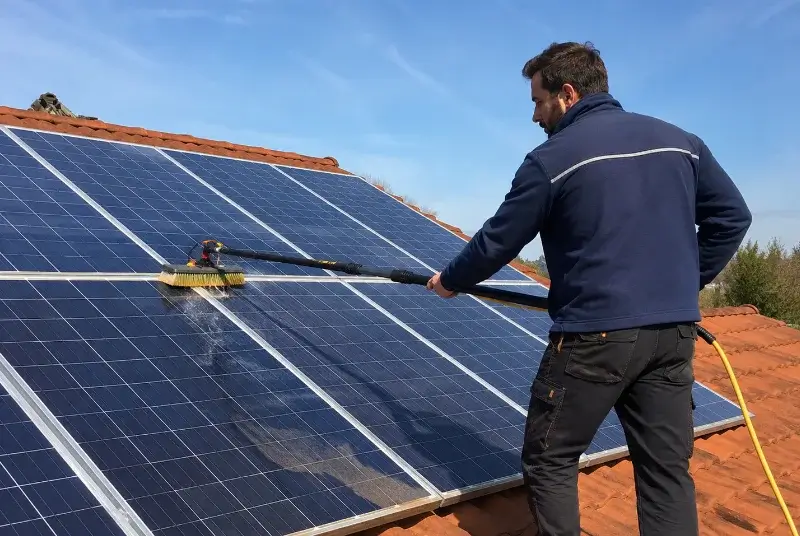 Nettoyage et entretien de panneaux solaires à la Roche-Blanche